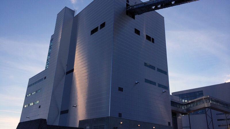 Bilden visar kraftvärmeverket Jönköping Energi strax utanför Jönköping