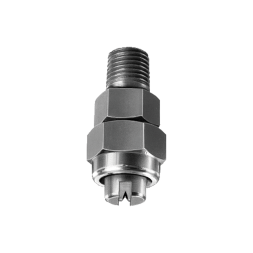 BJ flatstråledysa består av 3 delar – spraytip, dyskropp, samt ett integrerat filter som tillval i 50, 100, 200 eller 400 mesh i 316SS. Spraytippen är utbytbar.